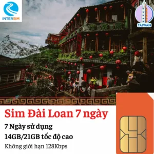 sim 4G Đài Loan 7 ngày 14GB/21GB
