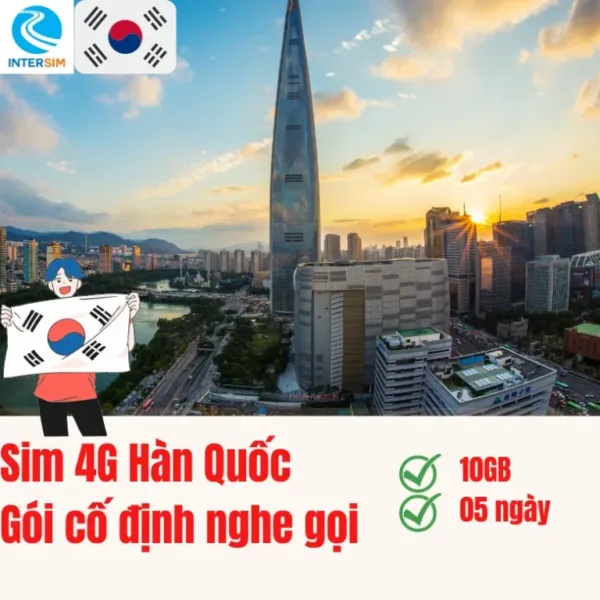 Sim 4G Hàn Quốc có nghe gọi, nhắn tin