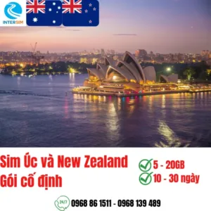 Sim Úc và New Zealand - Gói cố định